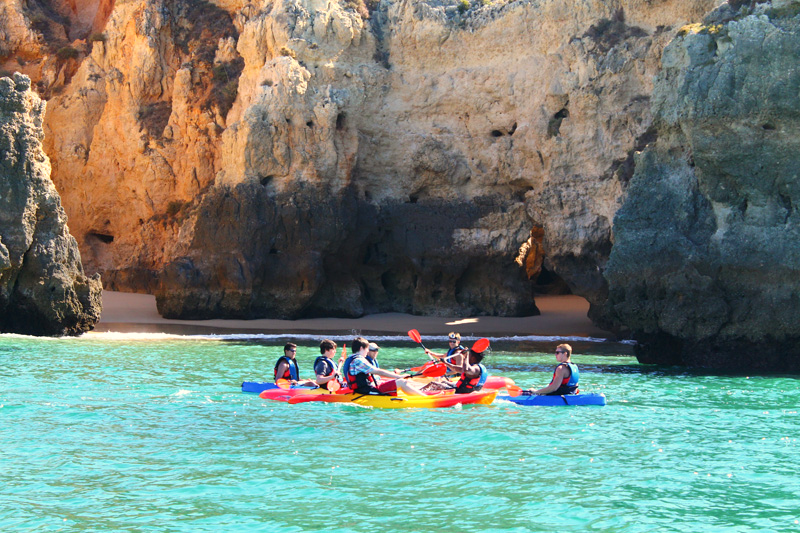Kayaking in the Algarve Beaches