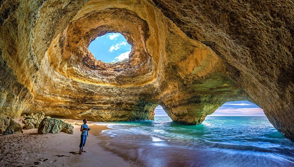 Inside Benagil Cave